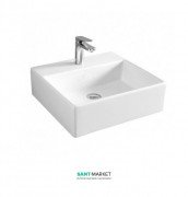 Раковина для ванной ArtCeram Quadro 40х38 см белый глянцевый QUL005 01;00