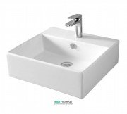 Раковина для ванної ArtCeram Quadro 50х48 см білий глянсовий QUL002 01; 00