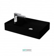 Раковина для ванної ArtCeram Scalino 60х38 см чорний глянсовий SCL003 03; 00