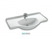 Раковина для ванной подвесная Hatria Sophie 49.5х105 см санфарфор белый YU9001