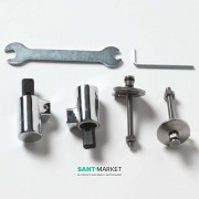 Комплект петель для сиденья с крышкой для унитаза ArtCeram Ten хром TEA004