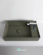 Раковина для ванної ArtCeram Scalino 60х38 см санфарфор болотний SCL003 24; 00