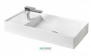 Раковина для ванної ArtCeram Scalino 75х38 см білий матовий SCL004 05; 00