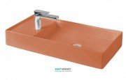 Раковина для ванної ArtCeram Scalino 75х38 см санфарфор помаранчевий SCL004 13; 00