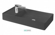 Раковина для ванної ArtCeram Scalino 75х38 см санфарфор сірий SCL004 15; 00