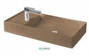 Раковина для ванной ArtCeram Scalino 75х38 см санфарфор кофейный SCL004 23;00