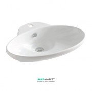 Раковина для ванної ArtCeram Fuori 63х47 см санфарфор білий глянсовий TFL004 01; 00