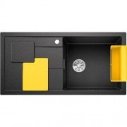 Мийка для кухні Blanco Sity XL 6 S SILGRANIT PuraDur® антрацит / лимон 525052