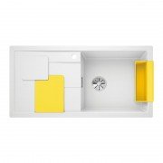 Мийка для кухні Blanco Sity XL 6 S SILGRANIT PuraDur® білий / лимон 525055