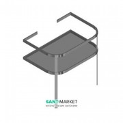 Консоль под раковину Hatria Daytime 70 см с полкой хром Y0P9