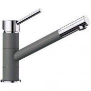 Смеситель для кухни Blanco Kano однорычажный темная скала/хром 525034