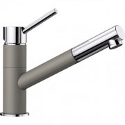 Смеситель для кухни Blanco Kano-S однорычажный серый беж/хром 525042