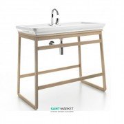 Консоль під раковину ArtCeram Naked System SLITTA на 97 см дуб вибілений ACM015