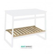 Полку для консолі ArtCeram Naked System SLITTA дуб вибілений ACM021