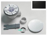 Сифон для душового піддону ArtCeram Texture кераміка чорний глянсовий ACA049 ​​03; 00