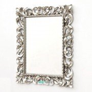 Зеркало в ванную комнату ArtCeram Barocca 73х93 см серебро ACS001 51