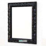 Зеркало в ванную комнату ArtCeram Italiana 70х90 см чёрный глянцевый ACS002 03
