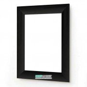 Зеркало в ванную комнату ArtCeram Vela 70х90 см чёрный глянцевый ACS003 03