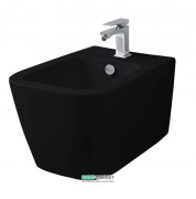 Біде підвісне ArtCeram A16 52,5х36 см санфарфор чорний глянсовий ASB001 03; 00