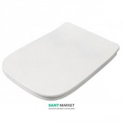 Сидіння з кришкою для унітазу ArtCeram A16 білий матовий / хром ASA001 05; 71