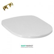 Сиденье с крышкой для унитаза ArtCeram Azuley белый матовый/золото AZA001 05;73