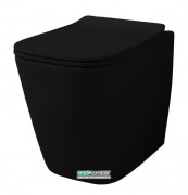Унитаз напольный ArtCeram A16 36х52,5 см чёрный глянцевый ASV004 03;00