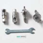 Комплект петель для сиденья с крышкой для унитаза ArtCeram A16 хром ASA003