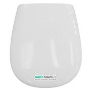 Сидіння з кришкою для унітазу ArtCeram Azuley білий глянцевий / хром AZA001 01; 71