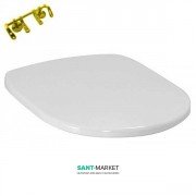 Сидіння з кришкою для унітазу ArtCeram Azuley білий глянцевий / золото AZA001 01; 73