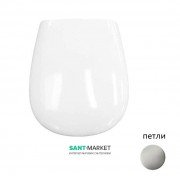 Сидіння з кришкою для унітазу ArtCeram Azuley білий матовий / хром AZA001 05; 71