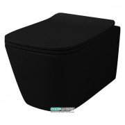 Унитаз подвесной ArtCeram A16 36х52,5 см чёрный глянцевый ASV003 03;00