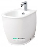 Биде напольное ArtCeram Azuley 37х52,5 см белый глянцевый AZB002 01;00