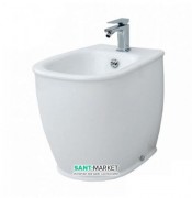 Биде напольное ArtCeram Azuley 37х52,5 см белый матовый AZB002 05;00