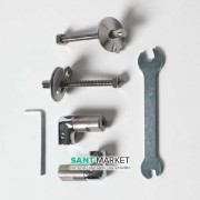 Комплект петель для сиденья с крышкой для унитаза ArtCeram Azuley хром AZA004 71