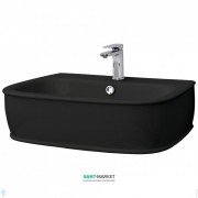 Раковина для ванної ArtCeram Azuley підвісна 72х50 см чорний глянсовий AZL003 03; 00