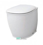 Унитаз напольный ArtCeram Azuley 37х52,5 см белый глянцевый AZV002 01;00