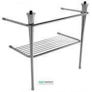 Консоль под раковину ArtCeram Civitas на 90 см с полкой-решеткой хром CIA008 71