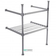 Консоль под раковину ArtCeram Civitas на 68 см с полкой-решеткой хром CIA002 71