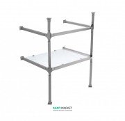 Консоль під раковину ArtCeram Civitas на 68 см з полицею хром CIA003 71