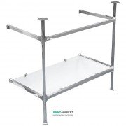 Консоль під раковину ArtCeram Civitas на 90 см з полицею хром CIA006 71