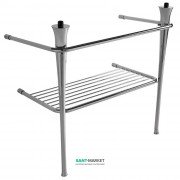 Консоль под раковину ArtCeram Civitas на 90 см с полкой-решеткой хром CIA008 71