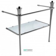 Консоль под раковину ArtCeram Civitas на 90 см с полкой хром CIA009 71