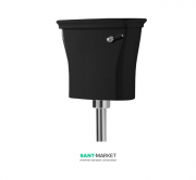 Зливний бачок для унітазу ArtCeram Civitas низький чорний глянсовий CIC007 03; 00