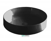 Раковина для ванної ArtCeram Cognac Ø 48 см чорний глянсовий COL002 03; 00