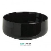 Раковина для ванної ArtCeram Cognac Ø 42 см чорний глянсовий COL001 03; 00