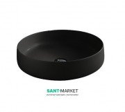 Раковина для ванної ArtCeram Cognac Ø 48 см чорний матовий COL002 17; 00