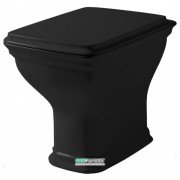 Унитаз напольный ArtCeram Civitas 36х54 см чёрный глянцевый CIV002 03;00