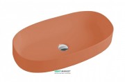 Раковина для ванної ArtCeram Cognac 68х35 см санфарфор помаранчевий COL005 13; 00