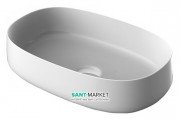 Раковина для ванної ArtCeram Cognac 55х35 см білий глянсовий COL003 01; 00