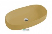 Раковина для ванної ArtCeram Cognac 68х35 см санфарфор жовтий COL005 12; 00